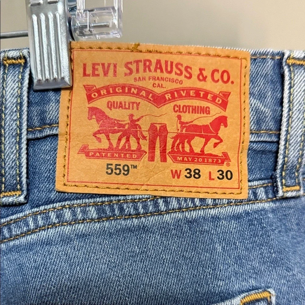 Levi's 559 Relaxed Straight Fit Men's Jeans 38x30 Medium Wash Denim‎